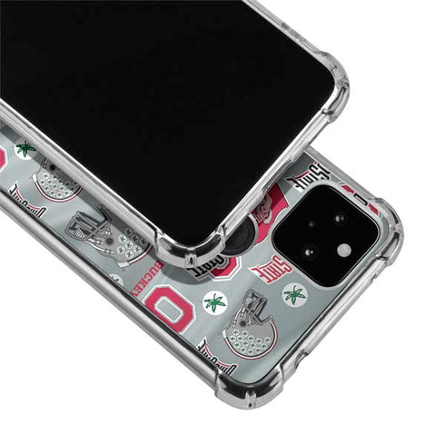 Ohio State University Pattern Google Pixel 5a 5G Clear Case